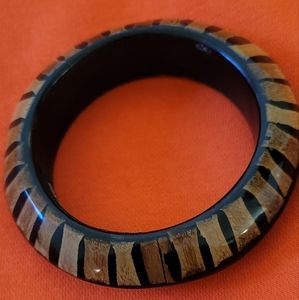R J Graziano Vintage African Style Print Bangle Bracelet